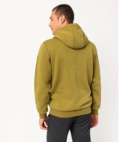 sweat a capuche interieur molletonne homme vertE046101_3