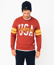 sweat a col rond homme - camps united rouge sweatsE046701_2