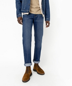 GEMO Jean écoresponsable coupe slim homme Noir