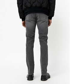 jean noir droit en coton stretch homme gris jeans regularE048301_3