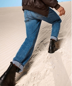 jean wide legs extensible homme grisE048601_3