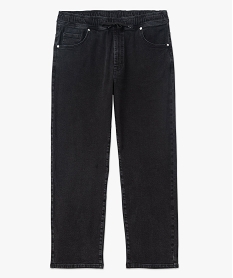 jean wide legs avec taille elastique homme noirE048701_4