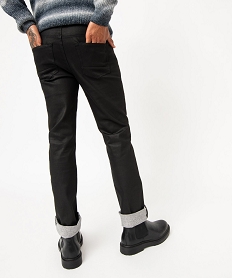 jean enduit coupe regular homme noir jeans regularE048901_3