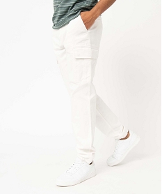 pantalon homme cargo coupe straight beigeE049201_2