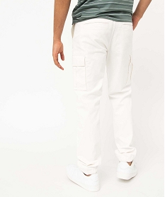pantalon cargo coupe straight homme beigeE049201_3