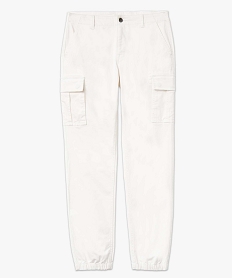 pantalon homme cargo coupe straight beigeE049201_4