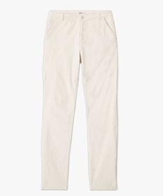 pantalon 5 poches en coton stretch homme beige pantalonsE050301_4