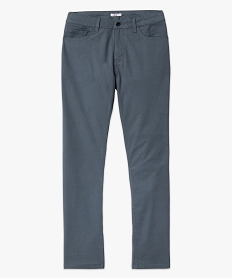 pantalon 5 poches coupe slim en toile extensible homme grisE051001_4