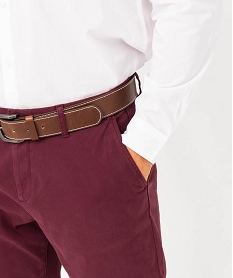 pantalon chino en coton stretch homme violetE051201_2