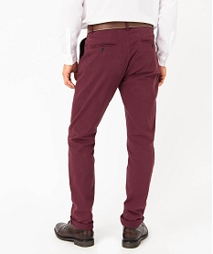 pantalon chino en coton stretch homme violetE051201_3
