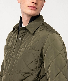 veste fine matelasse homme vertE053701_2