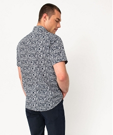 chemise droite a manches courtes imprimee homme imprime chemise manches courtesE054901_3
