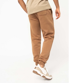 pantalon de jogging homme molletonne brunE055601_3
