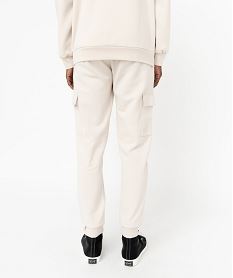 pantalon de jogging coupe cargo homme beige pantalonsE055701_3