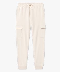 pantalon de jogging coupe cargo homme beige pantalonsE055701_4