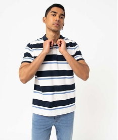 BODY BEIGE POLO RAYE MARINE:40179440443-Coton////