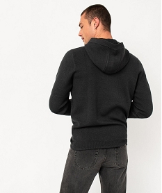 pull a capuche en maille epaisse homme gris pullsE060501_3