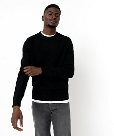 COLLANT ECRU /IMPRIME PULL NOIR:40179530305-Coton////