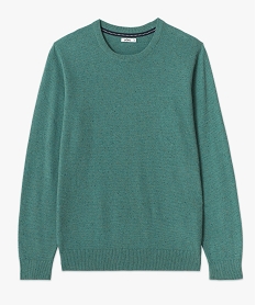 pull en maille fine mouchetee homme vertE062701_4