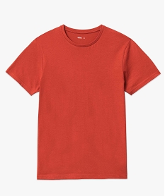 tee-shirt a manches courtes et col rond homme rouge tee-shirtsE064801_4