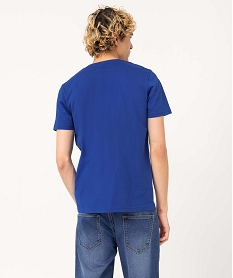 tee-shirt a manches courtes et col rond homme bleu tee-shirtsE065001_3
