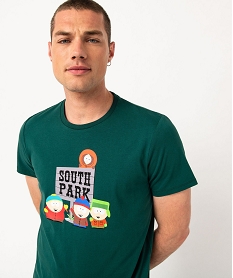 tee-shirt manches courtes imprime homme - south park vert tee-shirtsE065201_2