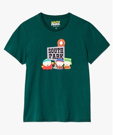 tee-shirt manches courtes imprime homme - south park vert tee-shirtsE065201_4