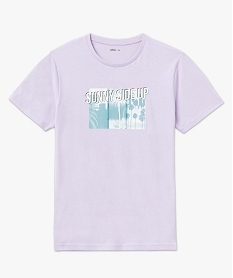 tee-shirt homme a manches courtes a motif estival violet tee-shirtsE065501_4