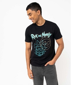 tee-shirt homme avec motif xxl – rick and morty noirE066601_1