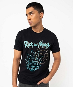 tee-shirt homme avec motif xxl - rick and morty noir tee-shirtsE066601_2