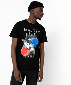 tee-shirt a manches courtes a motif matrix homme - warner bros noir tee-shirtsE067301_1