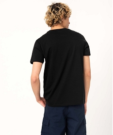 tee-shirt homme imprime a manches courtes - death note noir tee-shirtsE068001_3