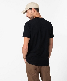 tee-shirt manches courtes imprime rx-78-2 gundam homme - mobile suit gandam noir tee-shirtsE068201_3