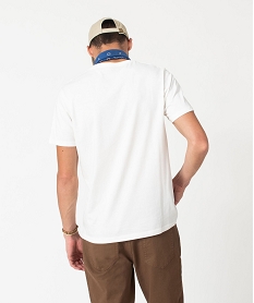 tee-shirt manches courtes imprime fantaisie homme blanc tee-shirtsE068801_4