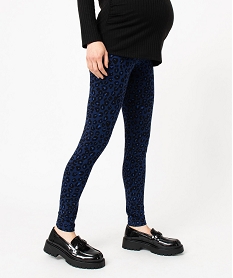 GEMO Leggings de grossesse à motifs tachetés Bleu