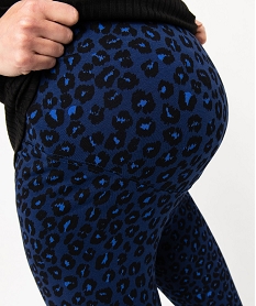 leggings de grossesse a motifs tachetes bleuE070401_2