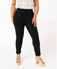 leggings a pont femme grande taille noir leggings et jeggingsE071001_1