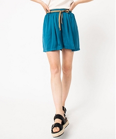 PUERI PINK PEACH SHORT BLEU CANARD:40281200301-Polyester////