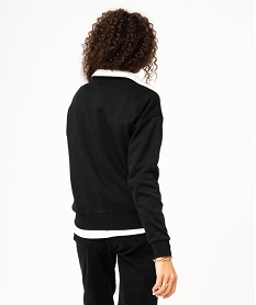 sweat ample interieur molletonne femme noirE072301_3