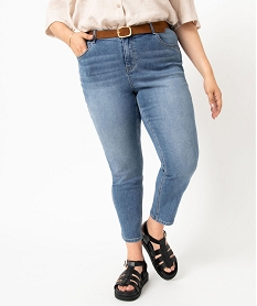 jean slim 78e avec ceinture femme grande taille bleuE076001_1