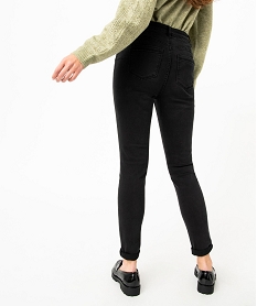 jean skinny taille haute forme push-up femme noirE076301_3