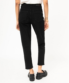 jean mom taille haute femme noirE077301_3