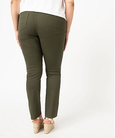 pantalon coupe regular femme grande taille vert pantalons et jeansE079301_3