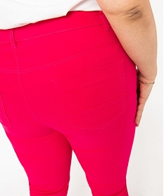 pantalon coupe regular femme grande taille rose pantalons et jeansE079401_2