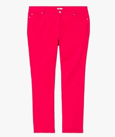 pantalon coupe regular femme grande taille rose pantalons et jeansE079401_4