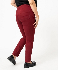pantalon femme grande taille coupe regular rouge pantalonsE079501_3