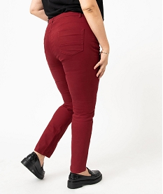 pantalon coupe regular femme grande taille rouge pantalons et jeansE079501_3