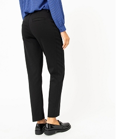 pantalon femme coupe ample en toile extensible noir pantalonsE079601_3