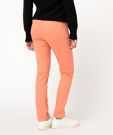 pantalon coupe regular taille normale femme orange pantalonsE080001_3