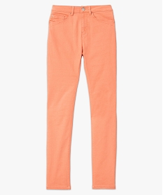 pantalon coupe regular taille normale femme orange pantalonsE080001_4